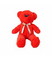 Büyük Kurdeleli Kırmızı Ayı 50 Cm