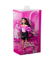 Barbie Deluxe Style Serisi Metalik Siyah Elbiseli Bebek JJN76