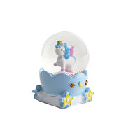 Mini Işıklı Renkli Unicorn Kar Küresi