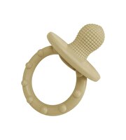 Emzik Şeklinde Silikon Diş Kaşıyıcı Krem