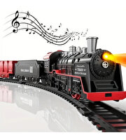 Sesli ve Buharlı Lokomotif 13 Parça Tren Seti