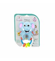 Babycim Sesli Fil Çıngırak Mavi