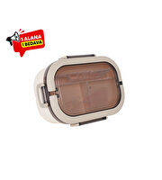 Meysa iki Hazneli Beslenme Kabı Krem