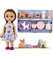 Yemek Setli Mini Köpek Bakıcısı Kaibibi Bebek