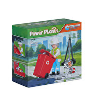 Power Planet Temizlik Görevlisi Figürlü Yapı Blok Oyuncak Seti A