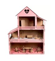 Ahşap Kalpli Ev 15 Parça