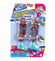 Hot Wheels Skate Retro Temalı İkili Parmak Kaykay ve Ayakkabı HXL18