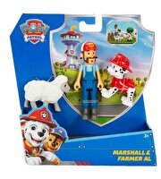 Paw Patrol 3’lü Figür Seti Marshall ve Farmer Al