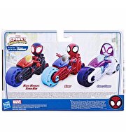 Spider And His Amazing Friends Motosiklet Ve Figür Ghost Spider F7461
