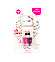 Lukky Soyulabilir 2'si 1 arada Oje Pembe Mor