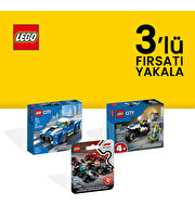 LEGO City Polis Macera 3’lü Özel Set Paket (Polis Araba + Polis Motosikletli Kovalamaca + Mini Formula Yarış Aracı)