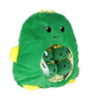 Dinozor Anne ve Mini Dino Bebekler Peluş Çanta Seti