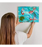 OKTO Koi Fish 3D Duyusal Sanat Seti