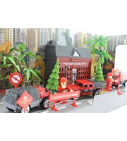 Aksesuarlı Metal İtfaiye Seti