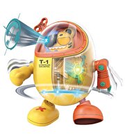 Işıklı Müzikli Robot Kedi T-1A Turuncu