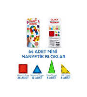 Mini Manyetik Bloklar 64 Parça Travel Setİ