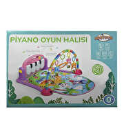 Piyanolu Oyun Halısı Pembe