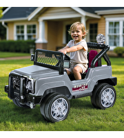 Dolu Montra Uzaktan Kumandalı Gri 12V Akülü Araba