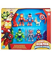 MarveI Iron Man ve Muhteşem Arkadaşları Zırhlı Yenilmezler Paketi Aksiyon Figür Seti G1255