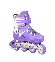 Can Spor Ayarlanabilir Çocuk Pateni BSP-8888 Mor L Beden