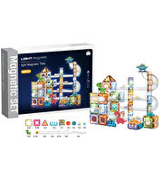 Magnetic Tiles 3D Mıktnatıslı Light Manyetik Yapı Blokları 108 Parça
