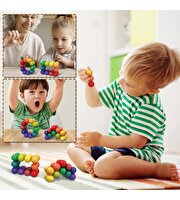 3D Gökkuşağı Renkli Plastik Eğitici Dekompresyon Toplar