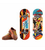 Hot Wheels Skate Retro Temalı İkili Parmak Kaykay ve Ayakkabı Paketleri HXL20
