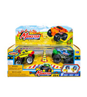 Express Wheels Monster Truck 6'lı Set Yeşil Sarı
