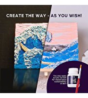 OKTO The Great Wave of Kanagawa 3D Duyusal Sanat Seti