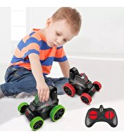 Uzaktan Kumandalı Akrobatik Zıppır Şarjlı Araba Yeşil