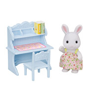 Sylvanian Families Kar Tavşanı Kız ve Çalışma Masası