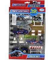 Die Cast 10 Parça Polis Seti
