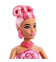Barbie Petal Pop Gül Elbiseli Bebek JMF59