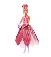 Barbie Petal Pop Gül Elbiseli Bebek JMF59