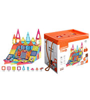 Magnetic Tiles Otopark Manyetik Yapı Blokları 112 Parça