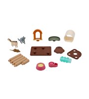 Evcil Hayvan Yavru Kedi Kulübeli Sürpriz Paket Oyun Seti