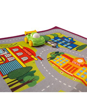 Afacan Arabalar ve Oyun Halısı Yeşil ve Mavi Araba