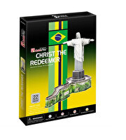 Cubic Fun 3D Puzzle 22 Parça Kurtarıcı İsa Heykeli Brezilya