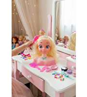 Ellisa Prenses Bebek Büst Seti Sarı Saçlı