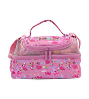 Kaukko Kids&Love Aynalı Taşlı Flamingo Termos Beslenme Çantası