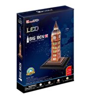Cubic Fun 3D Puzzle 28 Parça Big Ben İngiltere (LED Işık Seri)