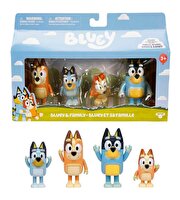 Bluey 4'lü Figür Seti Bluey & Family