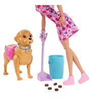 Barbie Malibu ve Köpeği ile Yürüyüş Zamanı Oyun Seti JJB46