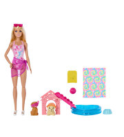 Barbie Köpekçikle Havuz Partisi Oyun Seti JBF35