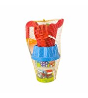 Mavi Kapaklı Kırmızı Suluklu Kova Seti 1011