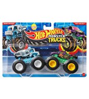 Hot Wheels Monster Trucks Güçlü İkili 1:64 Arabalar Bionic Bruiser ve Test Subject JCC68