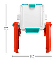 Fisher Price 4'ü 1 Arada iSesli ve Işıklı Eğlen ve Öğren Aktivite ve Çizim Masası JLM96