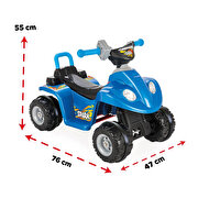 Pilsan Spark 6V Akülü Atv Metalik Mavi