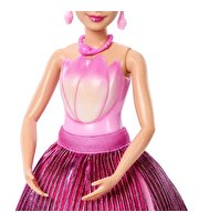 Barbie Petal Pop Lale Elbiseli Bebek JMF57