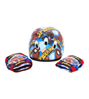 Spider Man Ayarlanabilir Kask ve Dizlik Seti